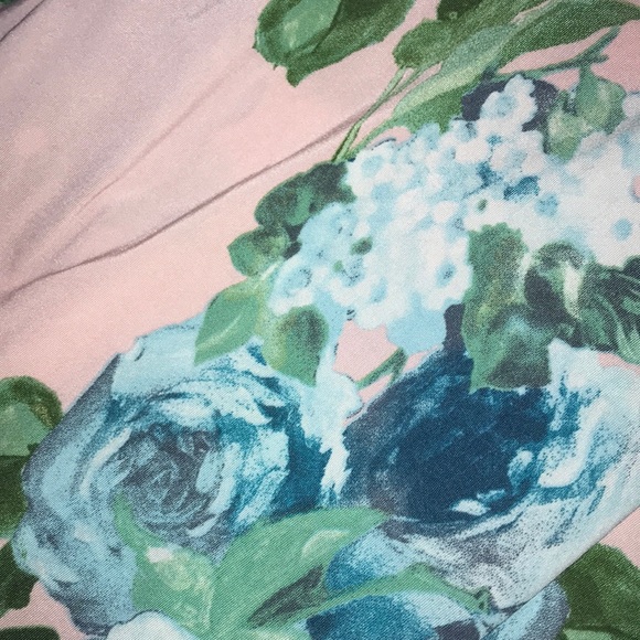 Long pink & blue floral dress - Picture 4 of 7